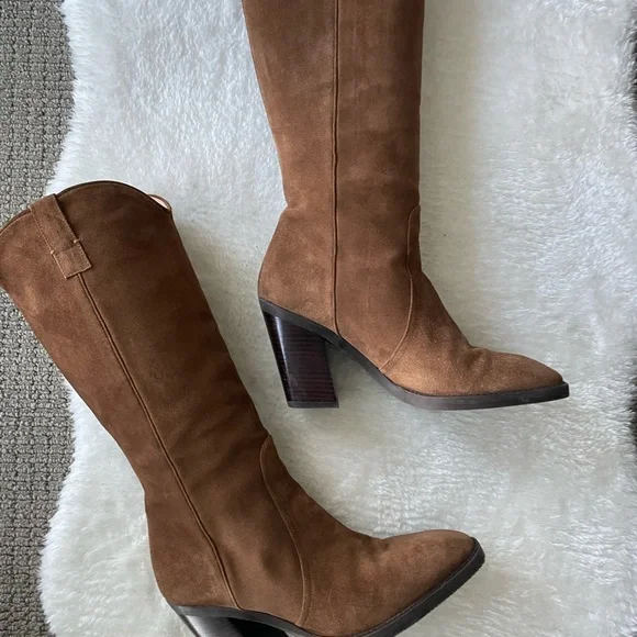 STUART WEITZMAN - CHESKA suede boots - Picture 12 of 12